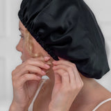 Large Silk Bonnet (Black)