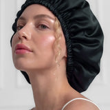 Large Silk Bonnet (Black)