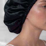 Large Silk Bonnet (Black)