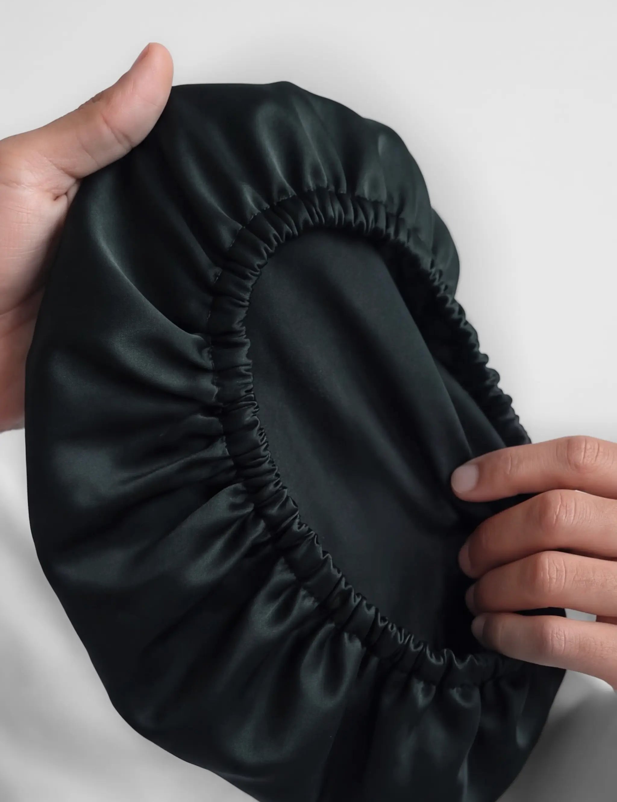 Men's Large Silk Bonnet (Black)