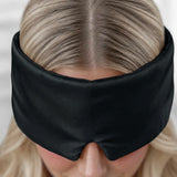 Maschera per dormire in seta (Nero)