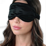 Maschera occhi in seta (Nero)