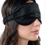 Maschera occhi in seta (Nero)