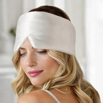 Silk Blindfold Mask for Sleeping (Ivory White) % Sale % Comfort & Total Darkness | psboutique.ch