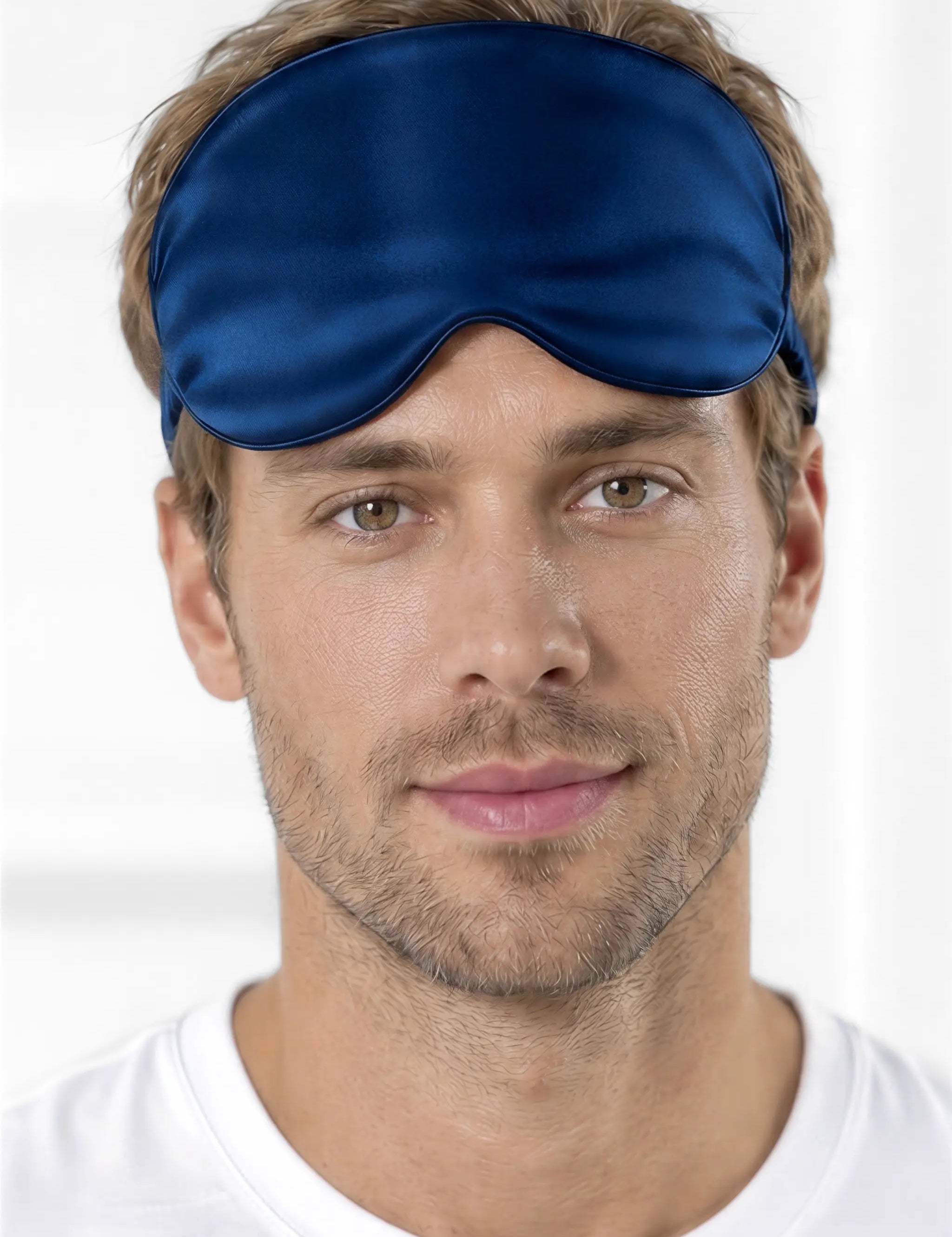 Men's Silk Eye Mask (Blue)