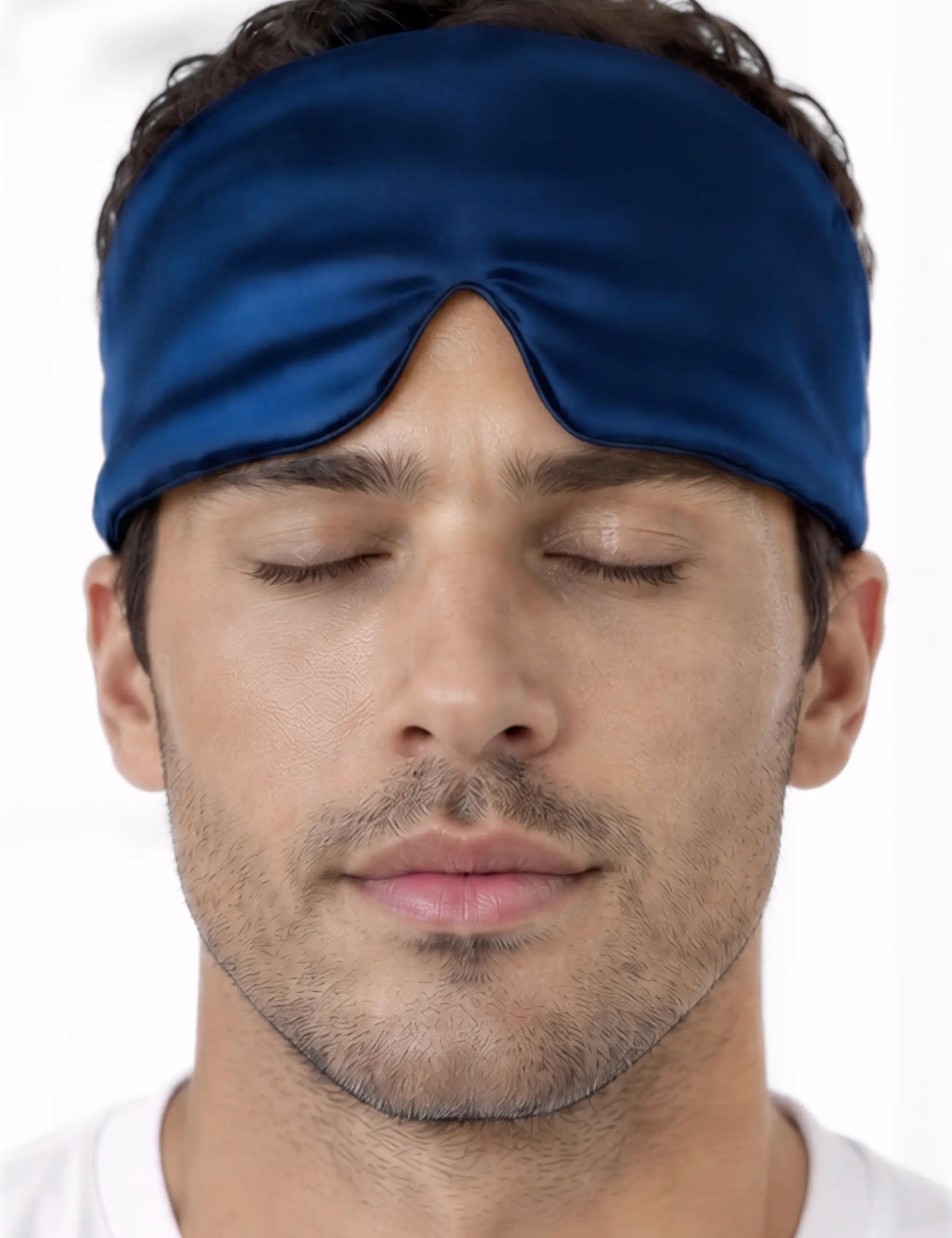Men's Silk Sleep Mask (Blue)