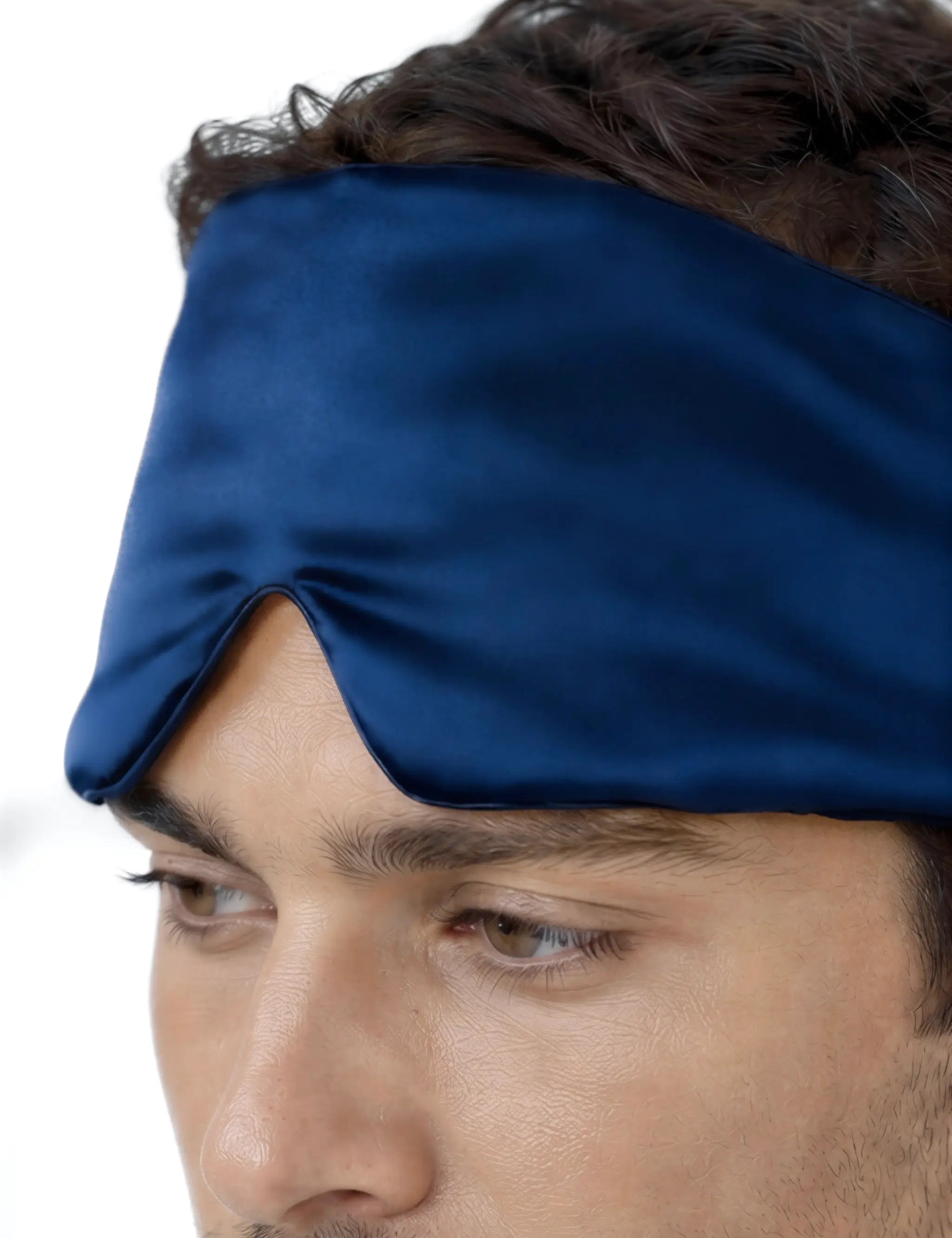 Men's Silk Sleep Mask (Blue)
