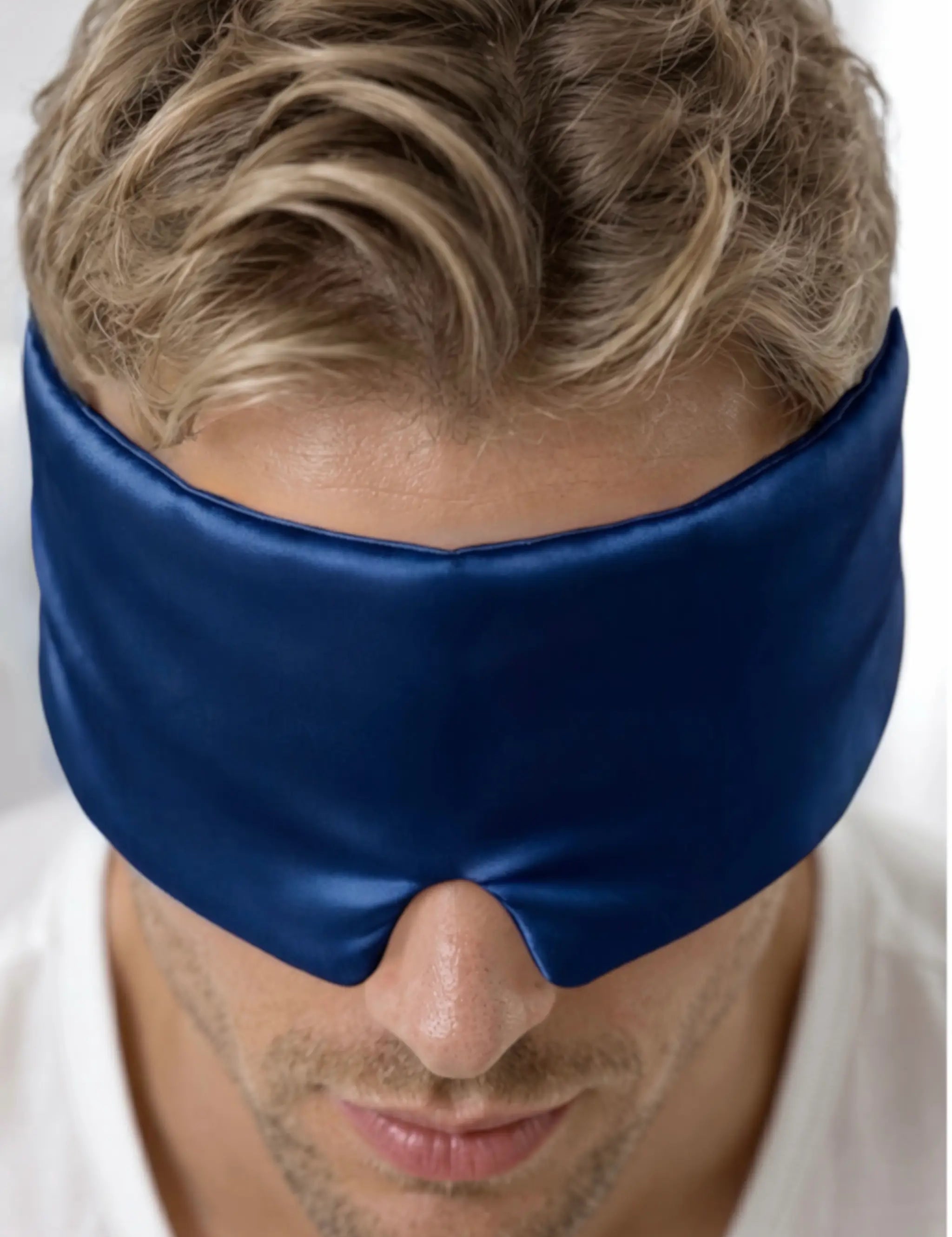 Men's Silk Sleep Mask (Blue)