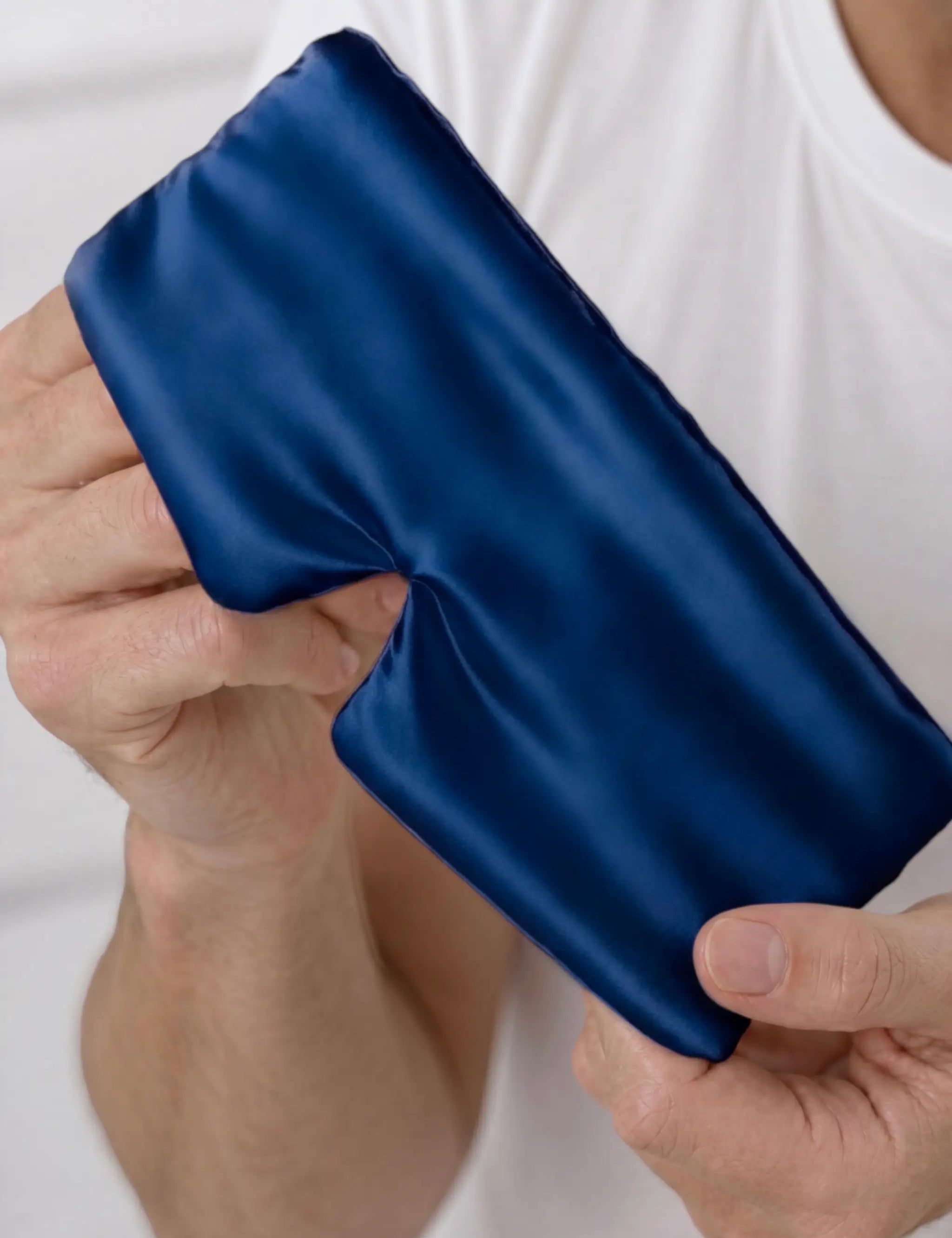 Men's Silk Sleep Mask (Blue)