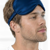 Men's Silk Eye Mask (Blue)