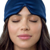 Maschera per dormire in seta (Blu)