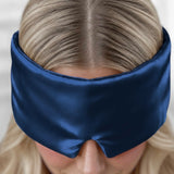 Maschera per dormire in seta (Blu)