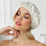Bonnet for Hair 100%  Silk (Ivory White) Lightweight Protection for your Hair | psboutique.ch