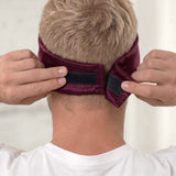 Maschera per dormire in seta per uomo (Bordeaux)