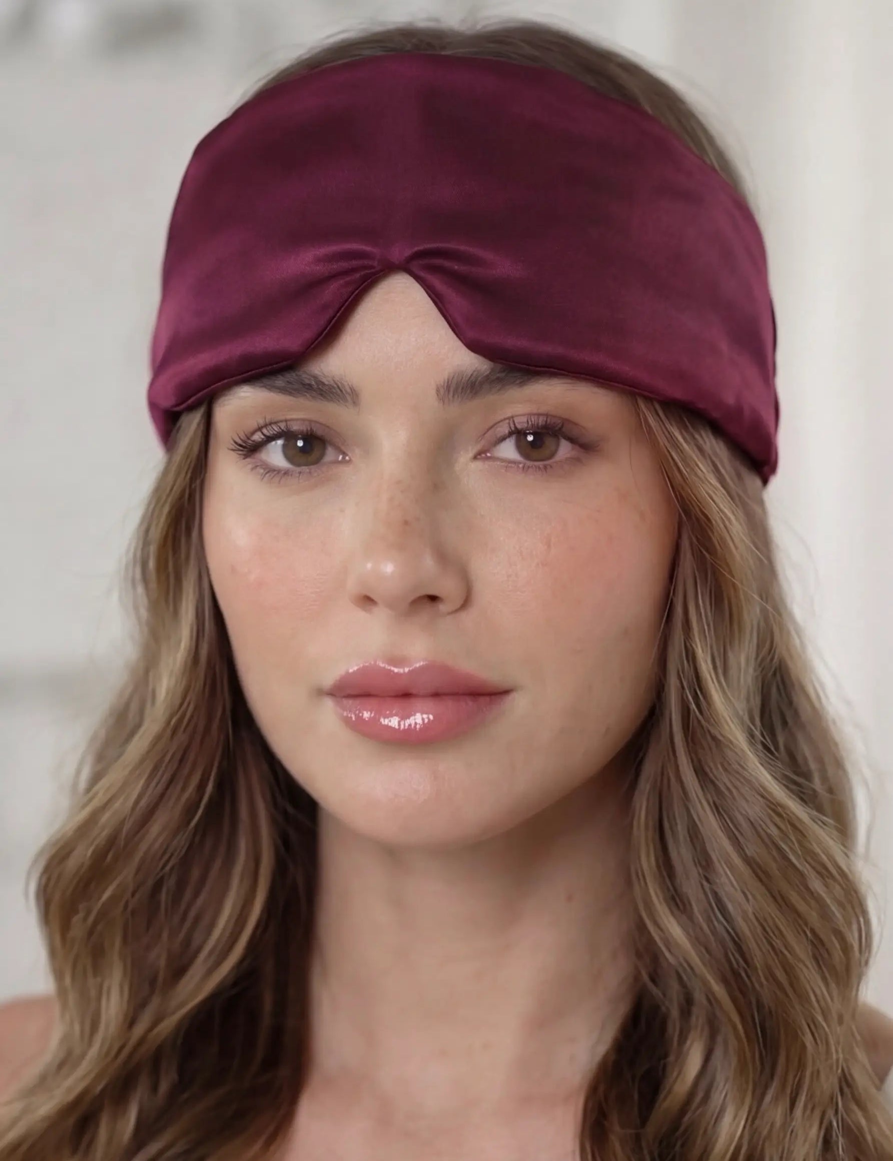 Silk Sleep Mask (Bordeaux)