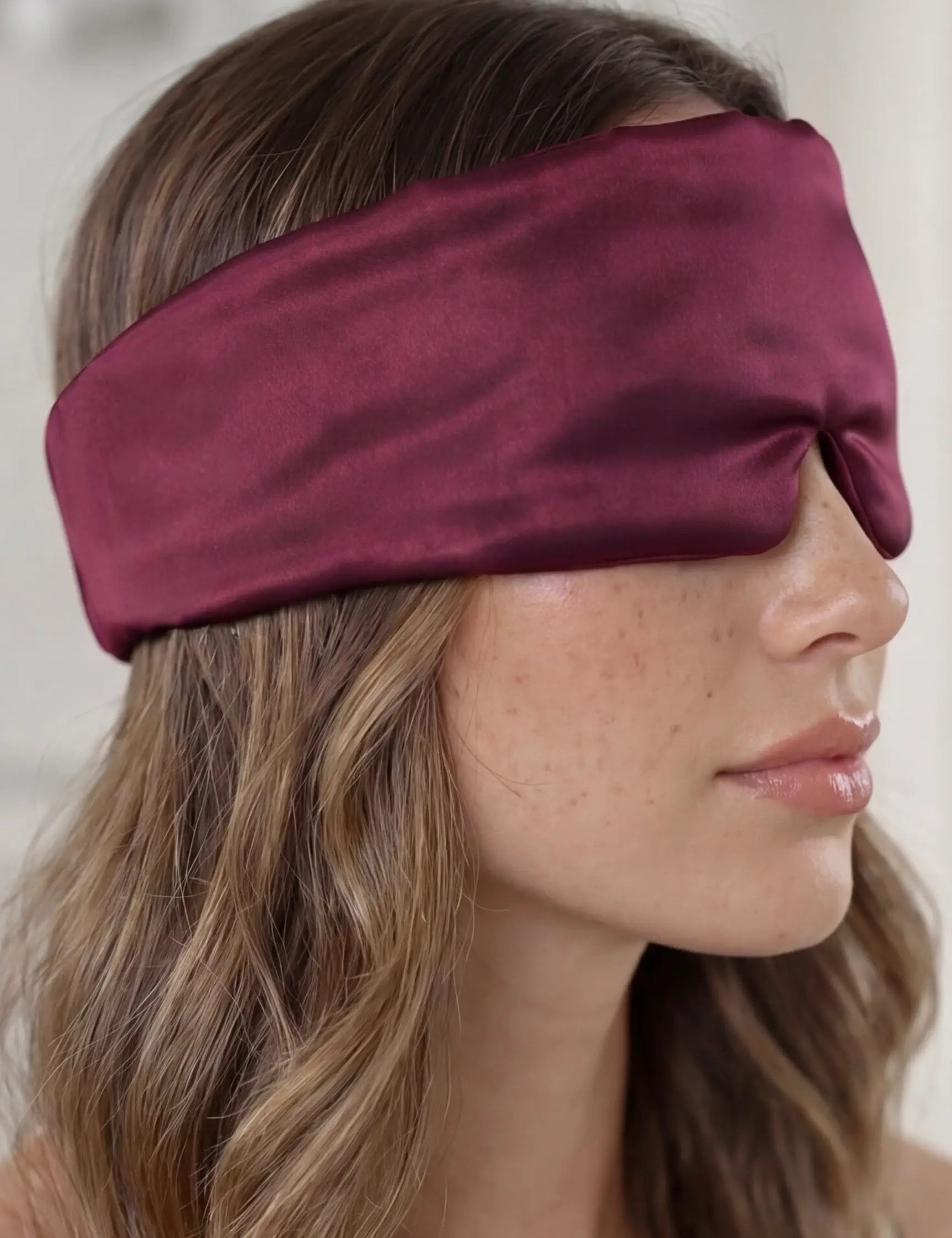 Silk Sleep Mask (Bordeaux)
