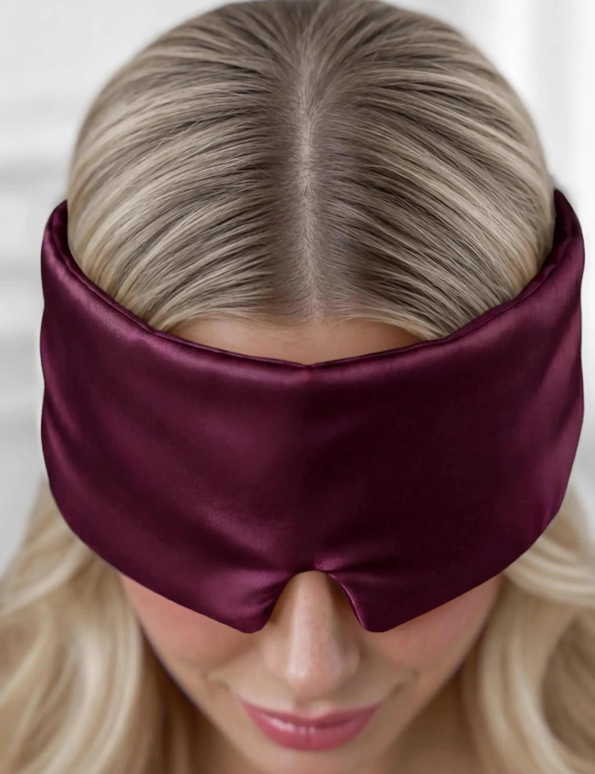 Silk Sleep Mask (Bordeaux)