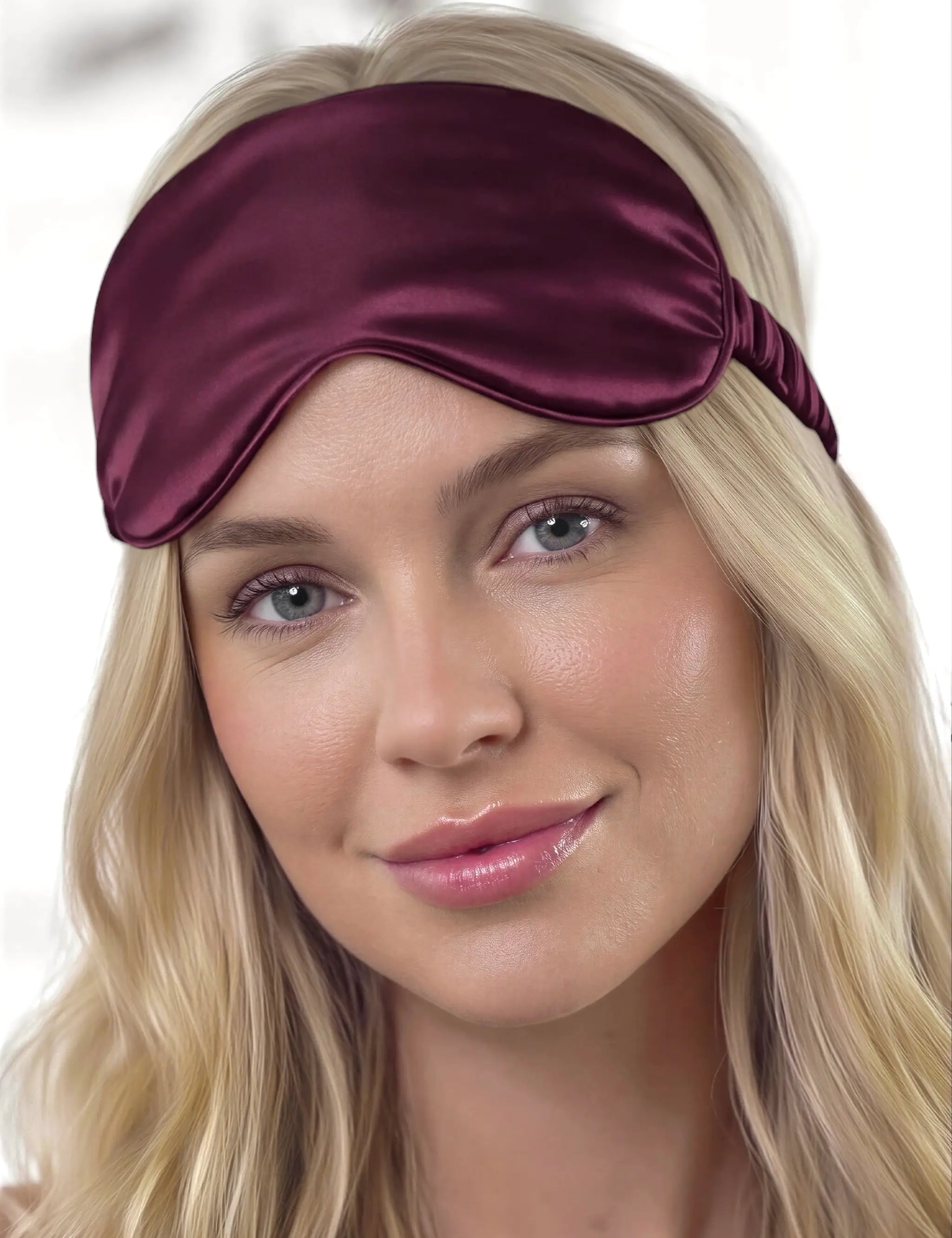 Silk Eye Mask (Bordeaux)