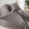 Silk  Bed Sheets % Sale % Cooling Fitted Sheet (Dark Grey) Breathable&Comfortable | PSBoutique.ch