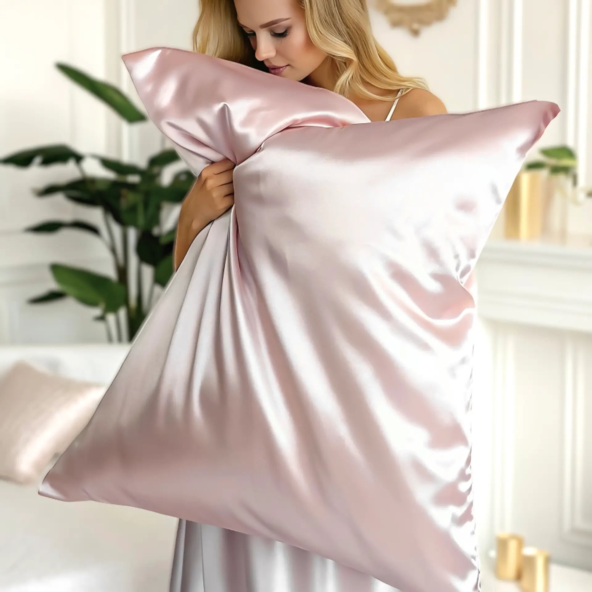 Cushion Cover (Pink)| Silk Pillowcases % Sale| Elegant, Smooth & Skin-Loving | psboutique.ch