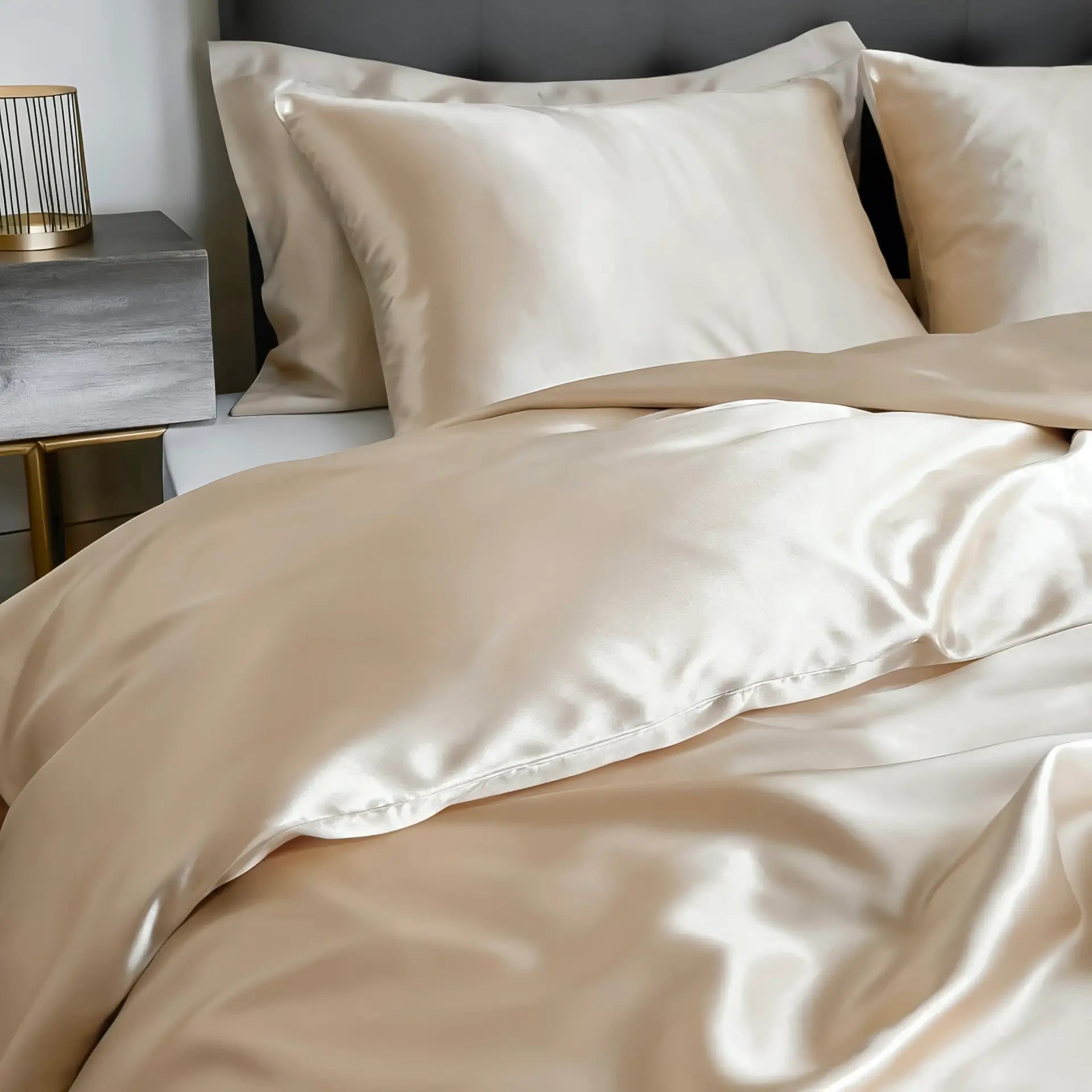 Duvet Cover (Beige) % Sale % Pure Silk |The Ultimate Sleeping Experience | psboutique.ch