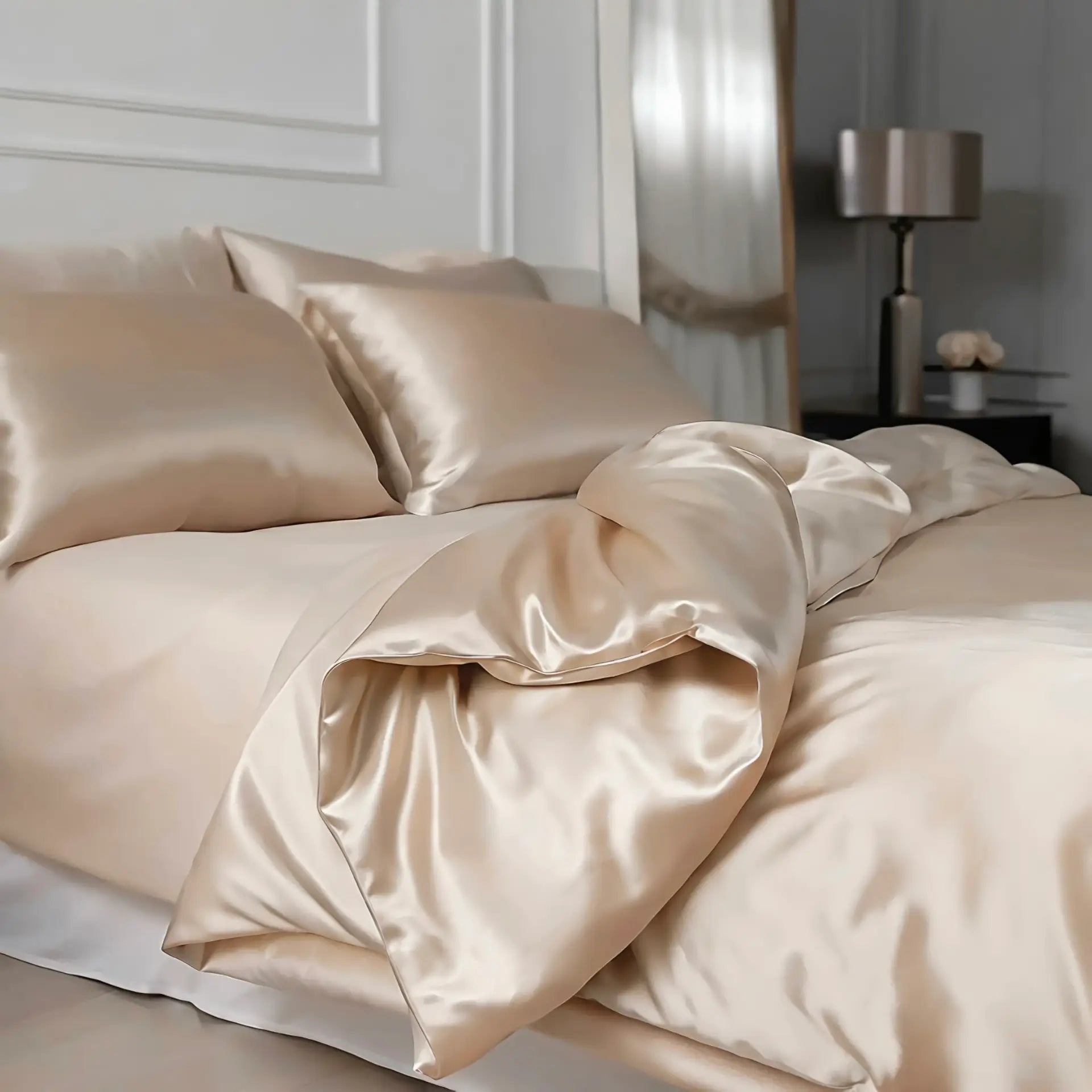 Duvet Cover (Beige) % Sale % Pure Silk |The Ultimate Sleeping Experience | psboutique.ch