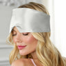 Eyes Cover (Silver Grey) Full Silk Comfort for Restful Sleep |Swiss Silk Boutique