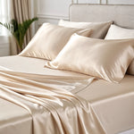 Fitted Sheet 100% Silk (Beige) | Swiss Silk Boutique | SALE up to 50% | PSBoutique.ch