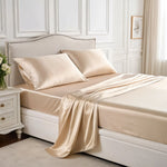 Fitted Sheet 100% Silk (Beige) | Swiss Silk Boutique | SALE up to 50% | PSBoutique.ch