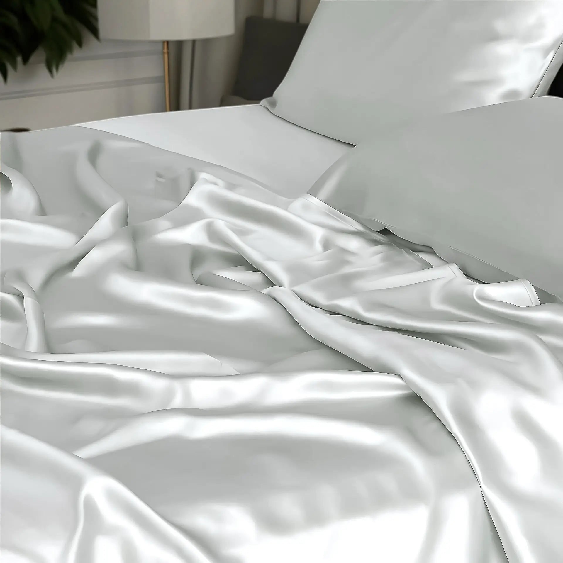 Flat Bed Sheet 100% Silk (Silver) buy at Pure Silk Boutique Switzerland % Sale | psboutique.ch