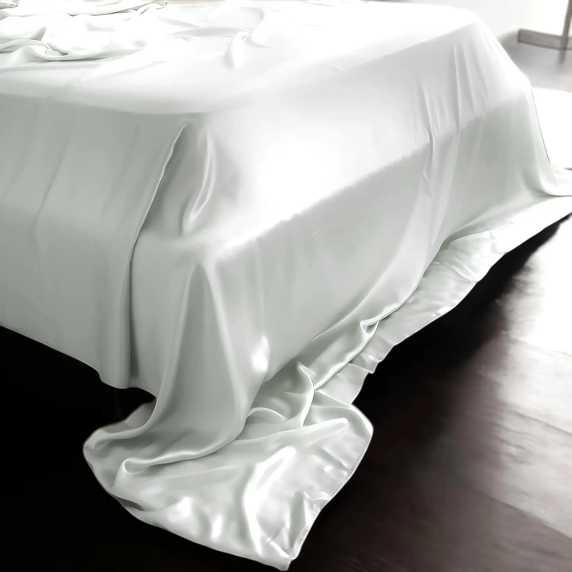 Flat Bed Sheet 100% Silk (Silver) buy at Pure Silk Boutique Switzerland % Sale | psboutique.ch