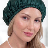 Bonnet en soie (Vert foncé)