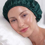 Bonnet en soie (Vert foncé)