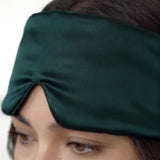 Silk Sleep Mask (Dark Green)