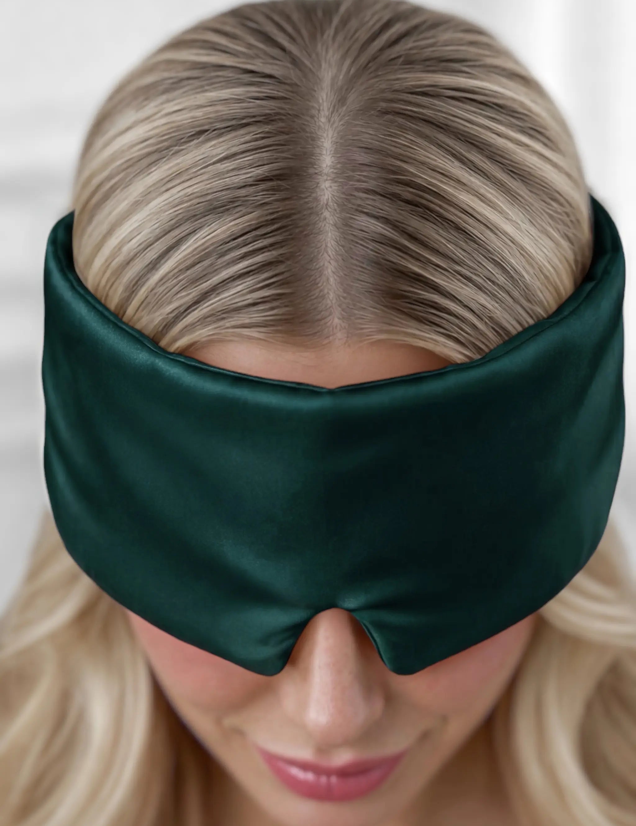 Silk Sleep Mask (Dark Green)