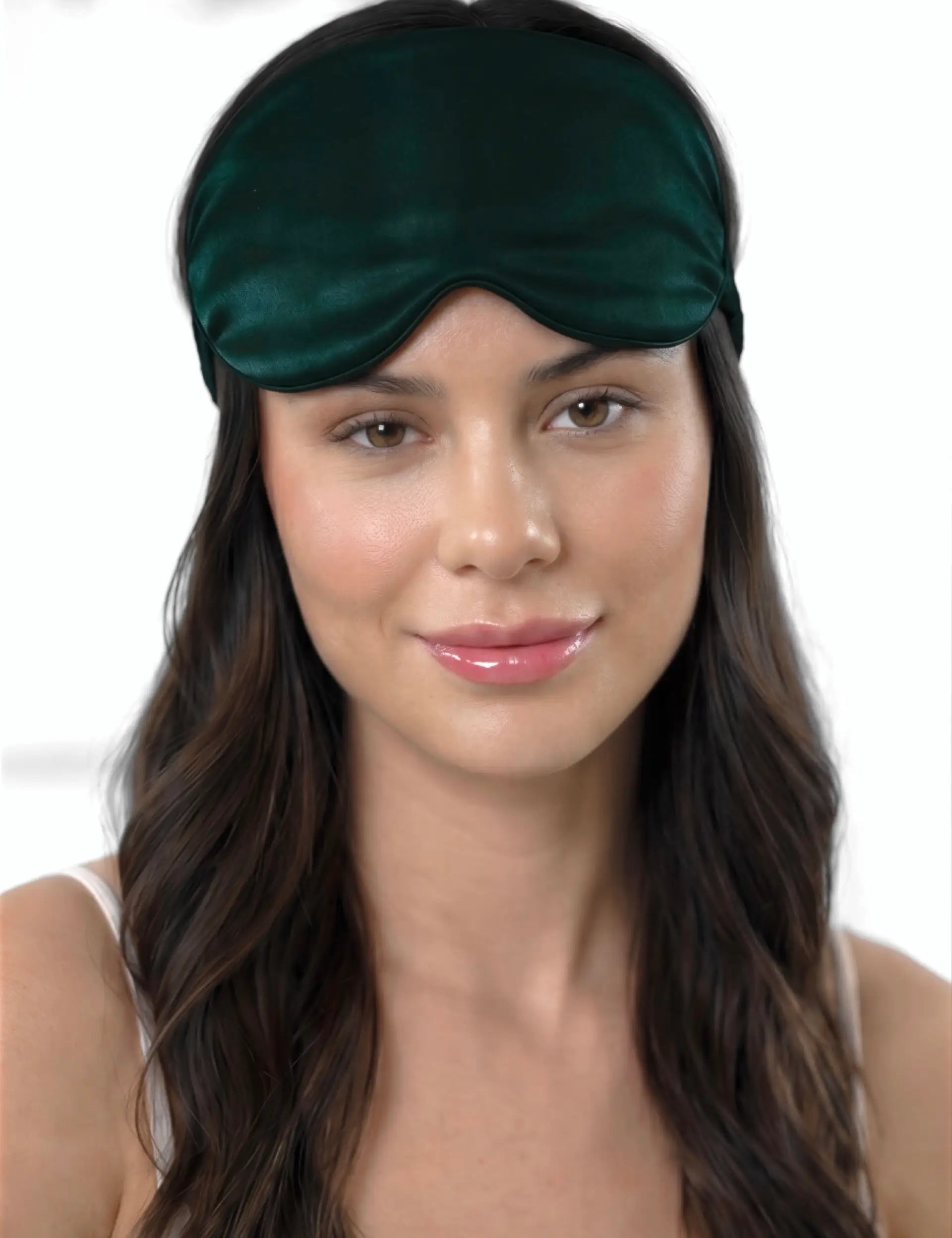 Silk Eye Mask (Dark Green)
