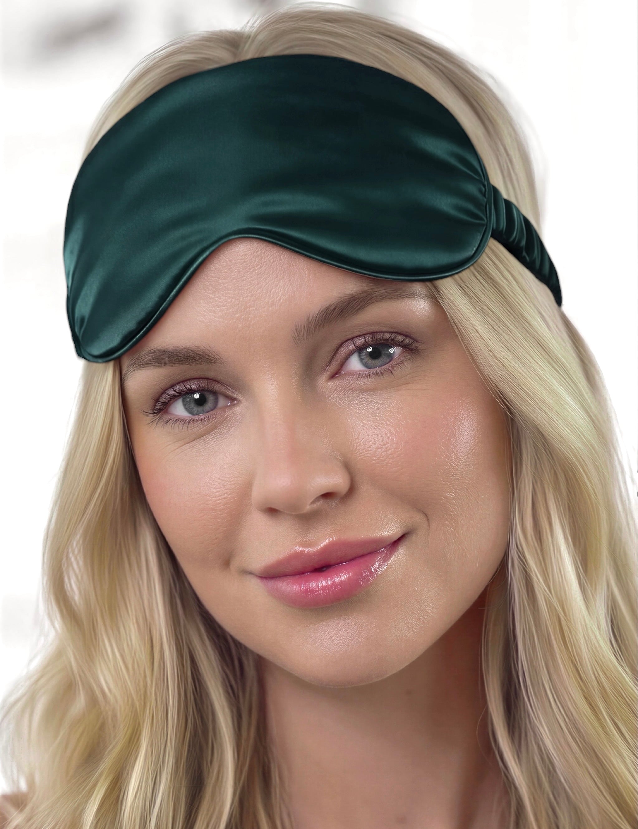 Silk Eye Mask (Dark Green)