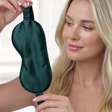Silk Eye Mask (Dark Green)