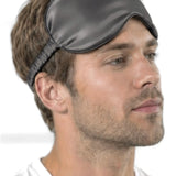Masque yeux en soie pour homme (Gris)