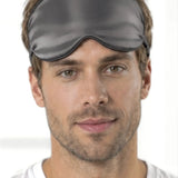Masque yeux en soie pour homme (Gris)