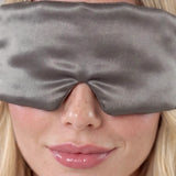 Maschera per dormire in seta (Grigio)