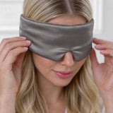 Maschera per dormire in seta (Grigio)