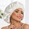 Hair Bonnet for Curly Hair  (Ivory White) Extra Room & Protection for Natural Volume | psboutique.ch
