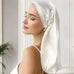 Hair Bonnet Pure Silk (Ivory White) % Sale % Extra Length & Comfort for Long Hair | psboutique.ch