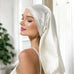 Hair Bonnet Pure Silk (Ivory White) % Sale % Extra Length & Comfort for Long Hair | psboutique.ch