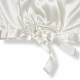 Cuffia in seta per capelli lunghi (Bianco Avorio)