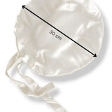 Cuffia di seta da annodare (Bianco Avorio)