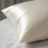 2 Silk Pillowcases Set (Ivory White)