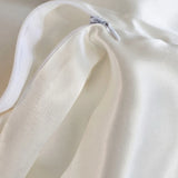 2 Silk Pillowcases Set (Ivory White)