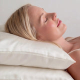 2 Silk Pillowcases Set (Ivory White)